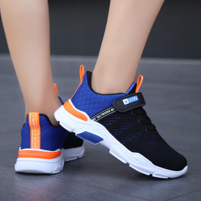 Middle and older children's mesh 2025 spring and summer new single net boys' running shoes children's casual sports shoes