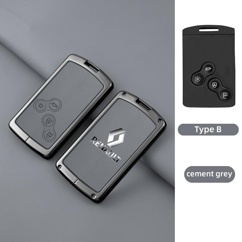 2026 Hot For Renault Interior Stickers Zinc Alloy Car Key Case Cover Shell For Renault Koleos Captur Kadjar Megane Clio Talisman