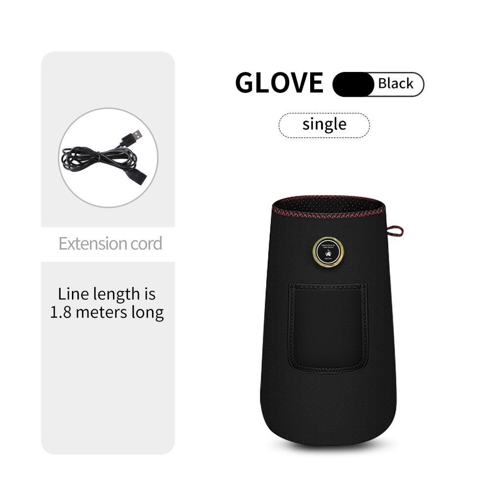 Electric Heating Hand Massager Full-Wrap Vibration Kneading for Tendonitis Mouse Hand Relief Muscle Relaxation Unisex Heated Gloves