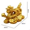 Chinese Dragon Statue Sculpture Luck Success Collectibles Decoration 3.15x1.57x1.97inch Exquisite