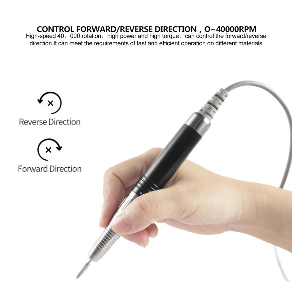 Handle for Electric 40000RPM Nail Art Grinding Machine Manicure Grinding Device AccessoryHandle