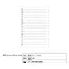 2021 A5 Loose-Leaf Planner Refill: Blank Grid & Lined Inner Pages, 6-Hole