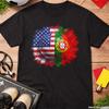 USA Vs Portugal Soccer Shirt, World Cup 2026 Fan Tee, Patriotic Football T Shirt, American Portuguese Flag Soccer Ball Gift