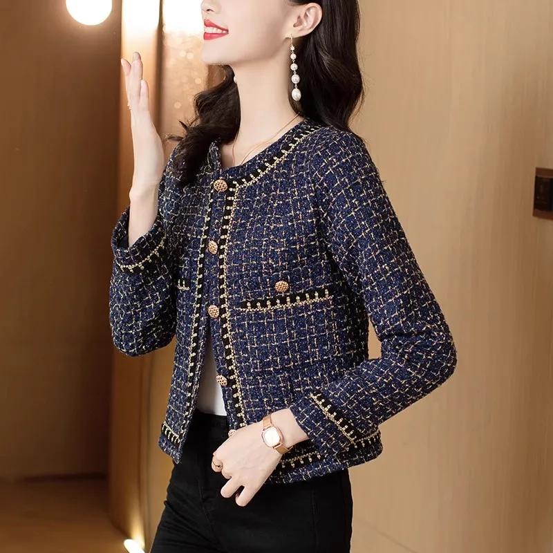 Women's Elegant Spring/Fall Jacket: Casual Cropped Cardigan