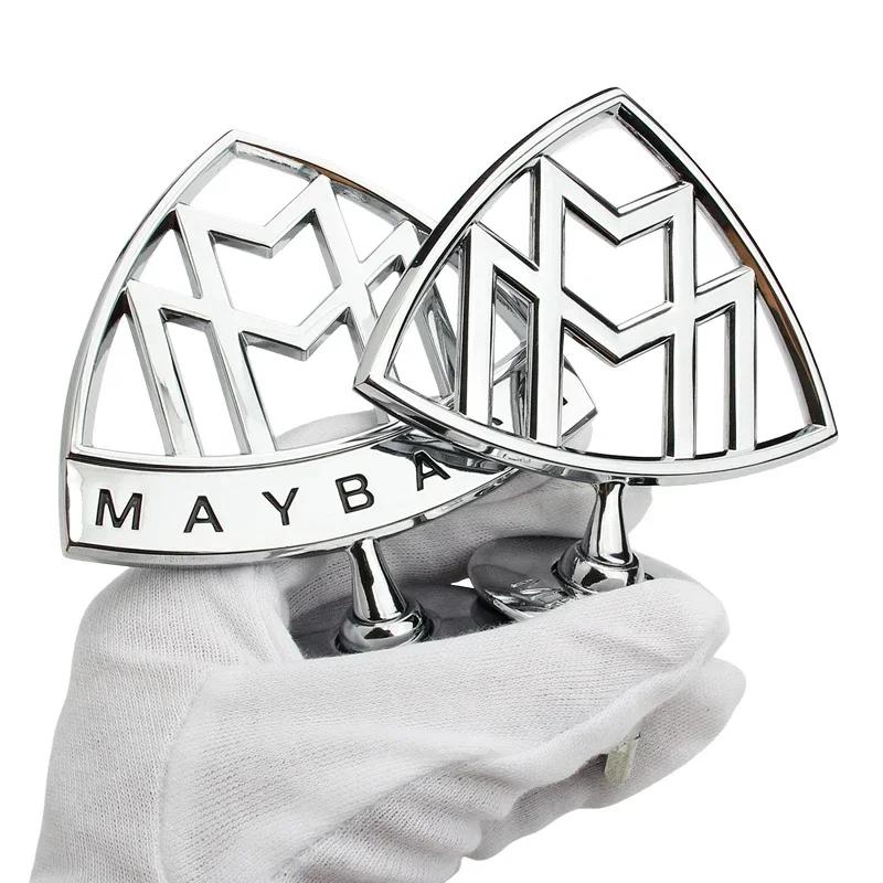 Car Metal Head Hood Logo Badge Emblem Styling Sticker For Maybach S560 S580 S600 S680 GLS600 W205 W212 W213 W222 W221 W223 W167
