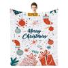 Christmas Series digitalprinted polyester Bedroom velvet flannel soft sofa cover blanket Fleece soft sofa cover blankets
