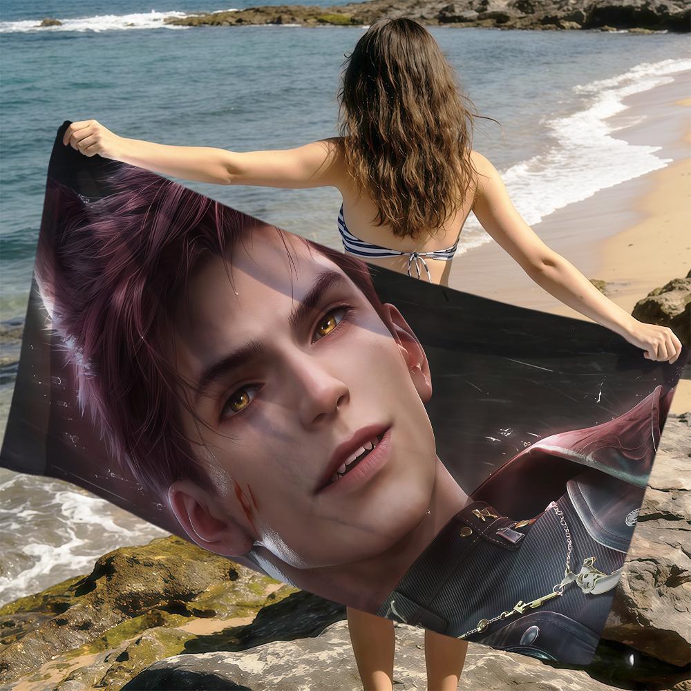 Valko New Love And Deepspace Towel Soft Dry Beach Towels Trip Towel Swim Summer Holiday Vacation Bathing Pool Camp Gift