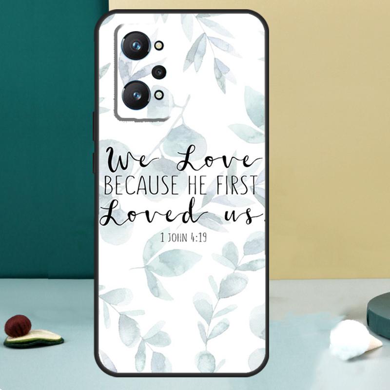 Bible Quotes Jesus God For Realme GT 6T 5 6 GT 7 Pro C67 C75 C61 C55 C53 C51 C21Y C25S 10 11 12 13 14 Pro Plus Case