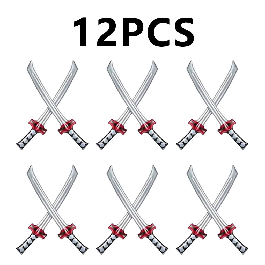 Inflatable Ninja Samurai Sword Toy, 75cm Kids Party Costume Props for Ninja Themed Parties