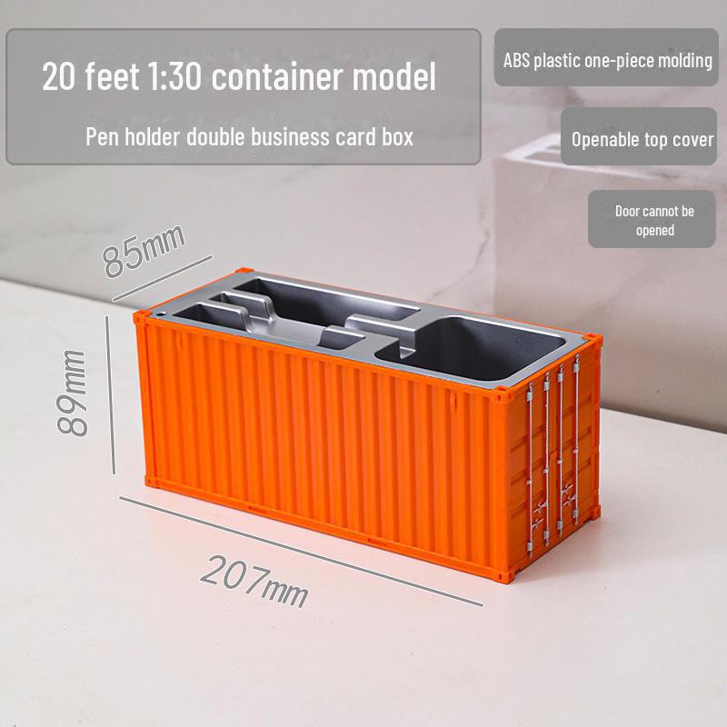 20ft Model Container Pen Holder & Business Card Box