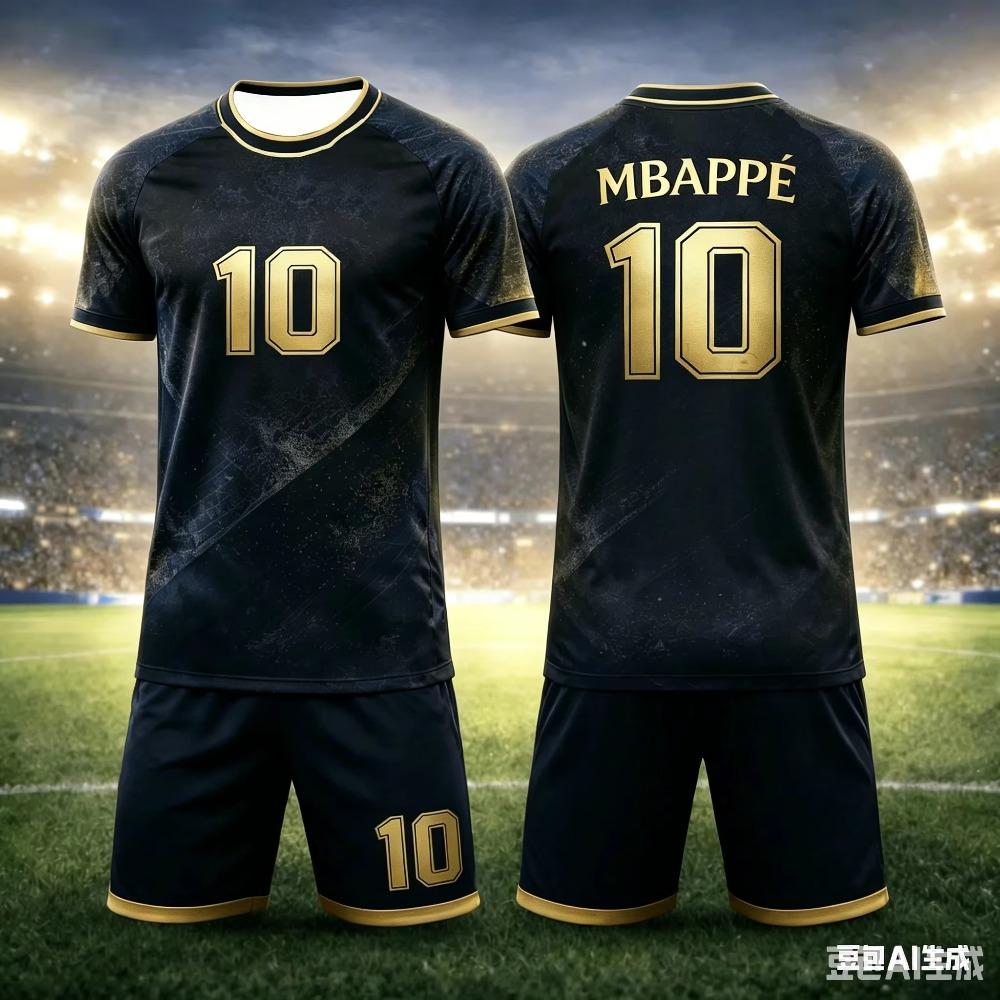 Letní Fotbalový Dres Mbappé Č. 10 Color-Block Potisk Dospělý/Děti Styl Rodič-Dítě Rychleschnoucí Tričko a Šortky Sportovní Set