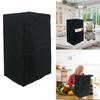 Blender Juicer Dust Cover With Soundproof Design Practical Storage Pocket Black Quilted Fabric Kitchen Appliance Cover