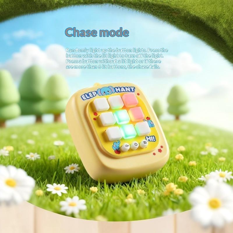 4 in 1 Electronic Tic Tac Toe Game Keychain Portable Interactive Puzzle Toy Suitable for Kids Adults All Ages
