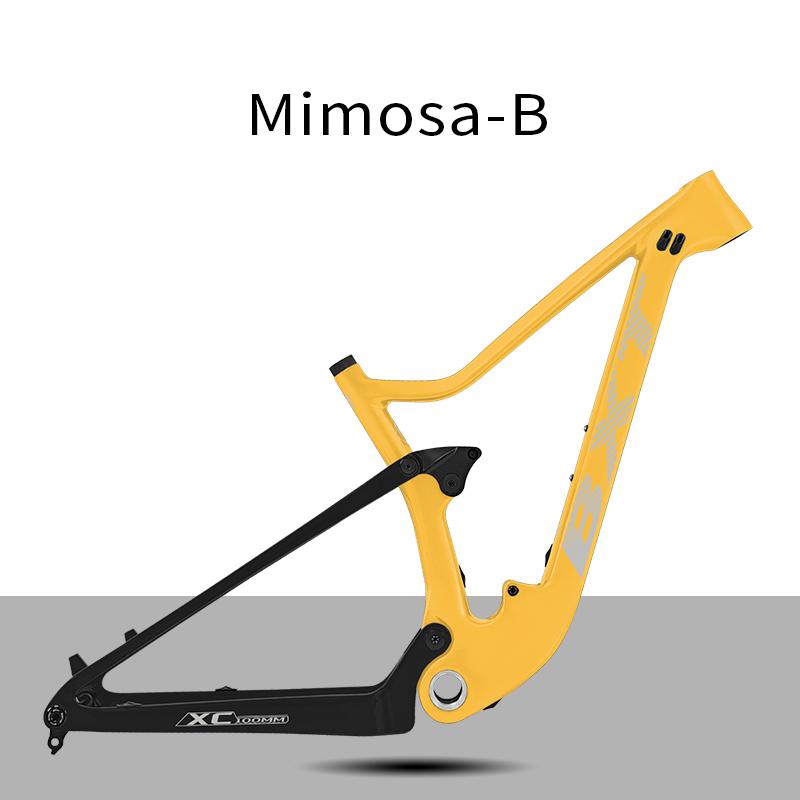 

BXT-097 29er Повнопідвісна рама Boost 148*12мм Карбонова рама для велосипеда з кріпленням UDH XC Крос-кантрі Карбонова рама S жовтий