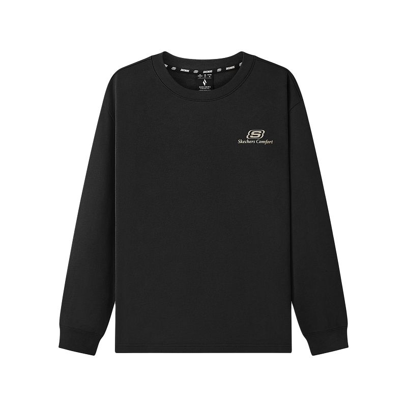 Skechers Casual Round Neck Loose Long Sleeve T-Shirt Unisex Tops L126U003-0018 M
