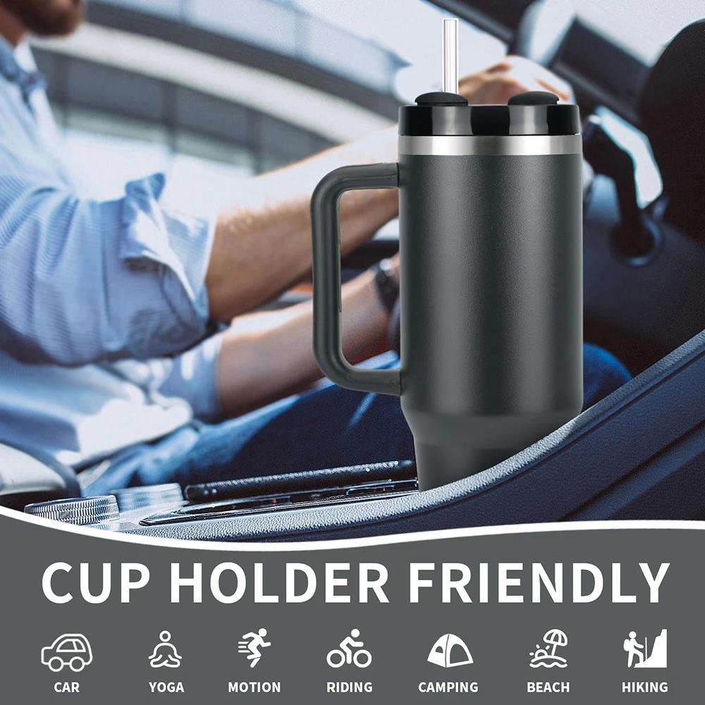 40oz Stainless Steel Thermal Mug Large Capacity Insulated Coffee Cup Office Home Water Bottle Travel Car Tumbler New Year Gifts