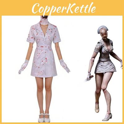 Silent Hill Nurse Cosplay Attire With Tagless Design For Halloween Cosplay Fans And Themed Occasions