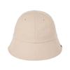 VARZAR Monogram Label Round Bucket Hat Beige