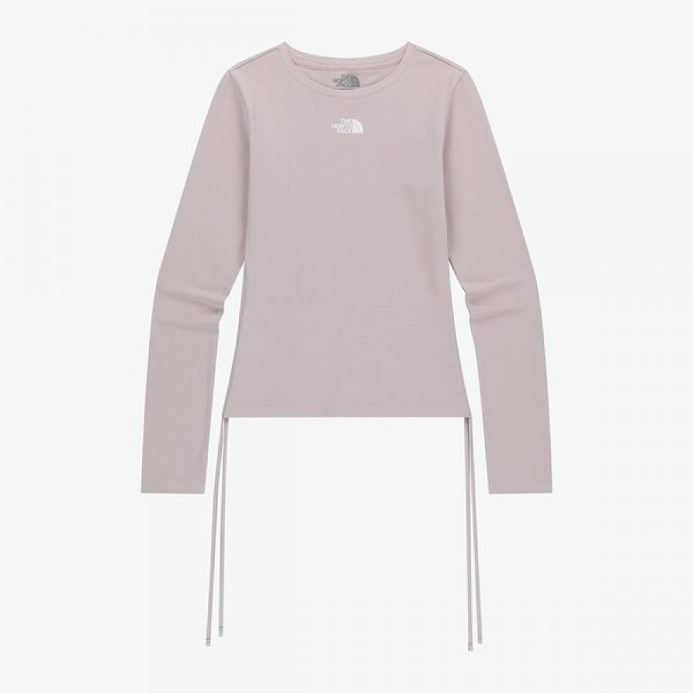 The North Face Women S Long Sleeve Round Tee grayiSh Lilac Nt7tr80j GRAYISH LILAC/085