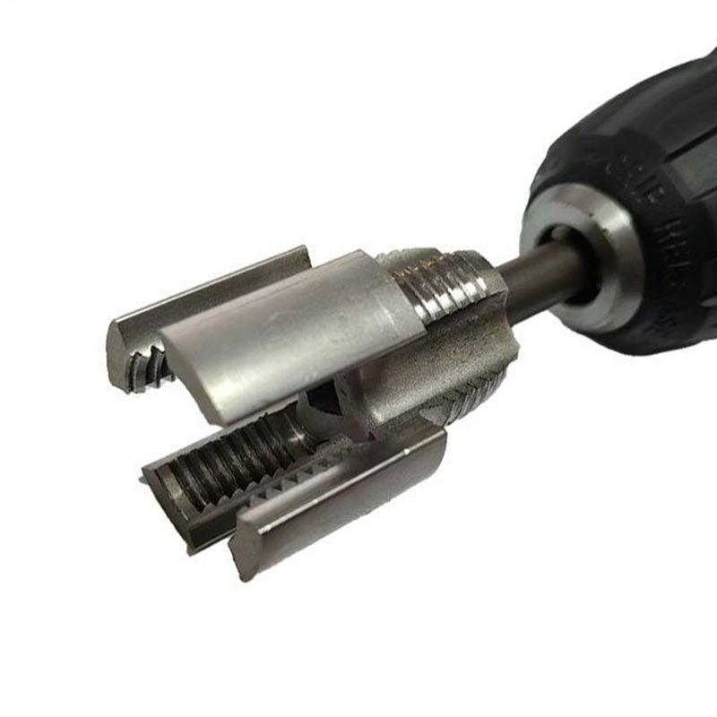 PVC Thread Maker Tool Water Pipe Internal Thread Opener Tool for 1/2-inch 3/4-inch PPR Pipes Carbon Steel Tap Cutting Opener