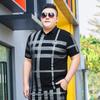 Dicke Männer Dicke Plus Größe Sommer Kurzarm Polo Shirt Mittleren Alters Business Casual Fat Man Revers Baumwolle T-Shirt 5XL