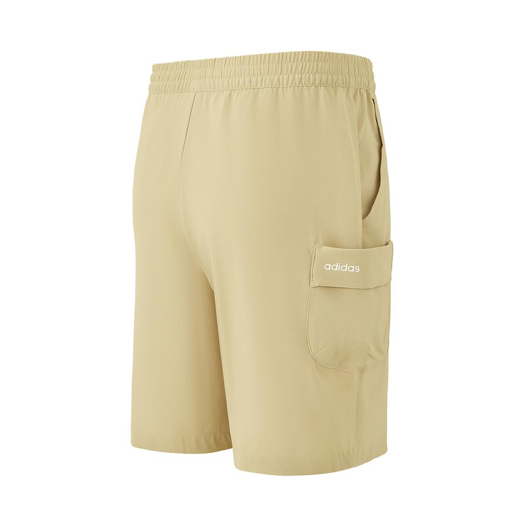 Adidas Lace-Up Comfortable Versatile Three-Quarter Casual Shorts Men Shorts Light-Brown JJ0626