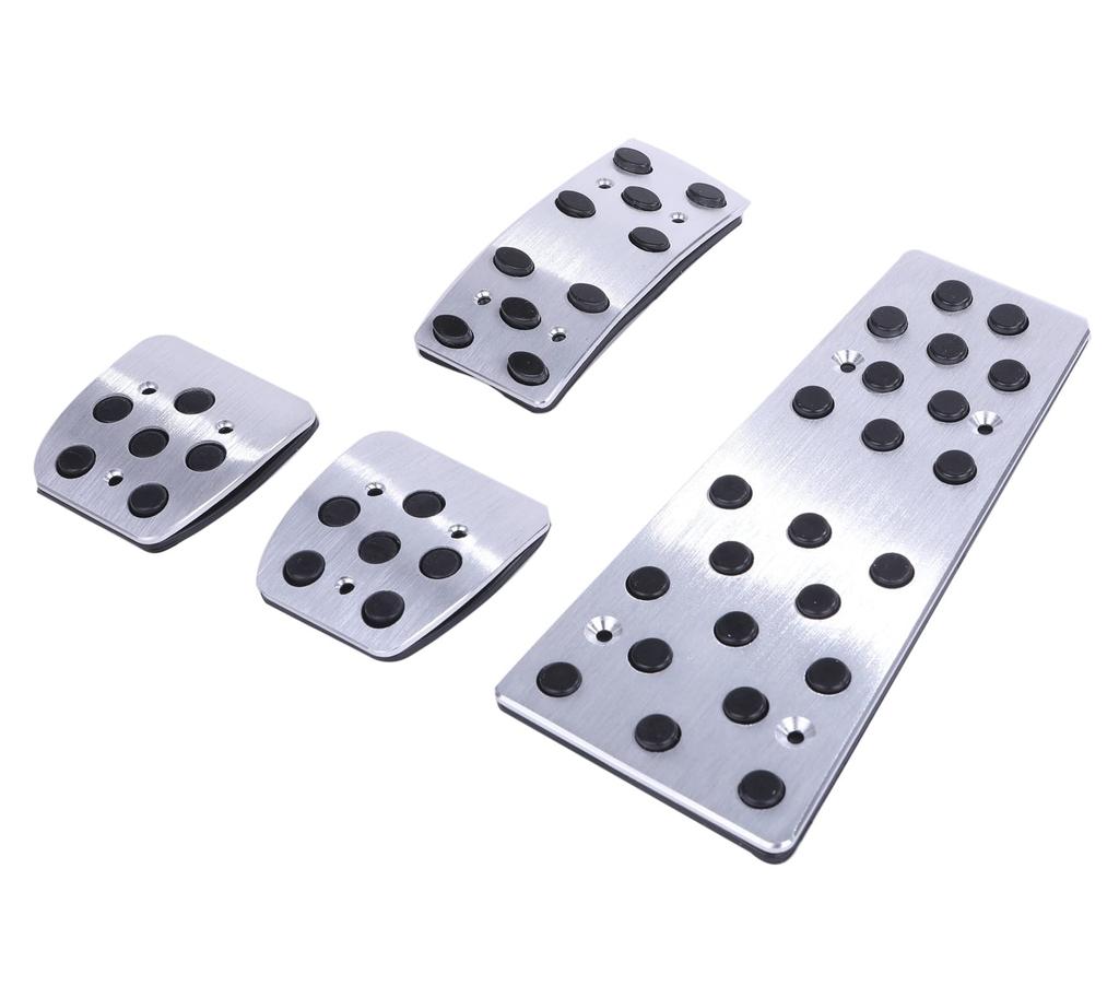 Toyota Hiace 200 Series Aluminum Pedal Set for and Footrests and Manual Fixed Includes Bolts and Fits All Grades and 6th with MT and (4-Piece)