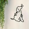 Metal Dog Wall Art Sculpture Rust Resistant Gift for Pet Lovers
