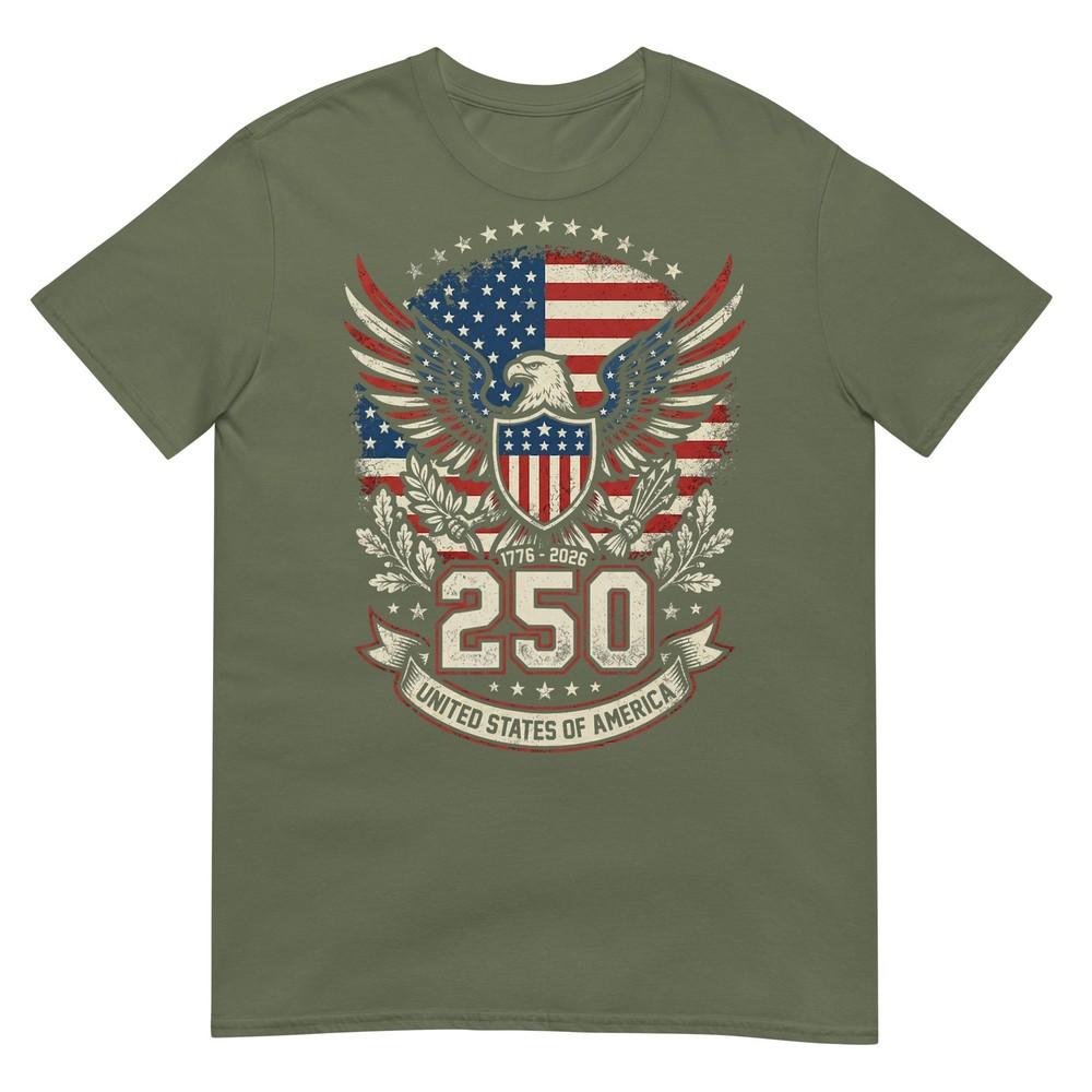 Patriotic 250 Years Usa 250 Anniversary American 4th Of July TShirt
