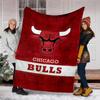 1pc Chicago Bulls Theme Blanket - Digital Print, Polyester, Cozy for All Seasons, Perfect for Outdoor, and Travel