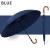 Long Handle Umbrella Large Automatic Umbrellas 24-Bone Solid Wood Handle Sturdy Wind Resistant Reinforcement Rainstorm Umbrella
