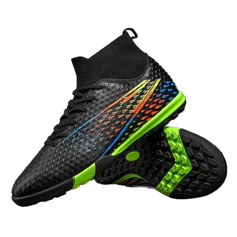 2025 new high-top AG long nails TF broken nails outdoor students adult game training football shoes men