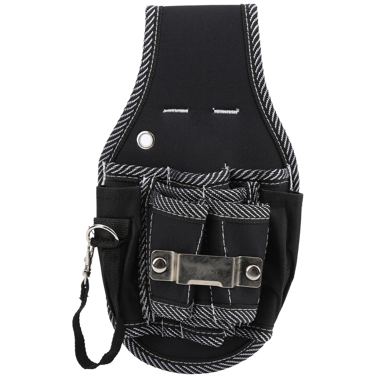 

9 in 1 Electrical Tool Bag Waist Hanging Pack MultiFunction Drill Holder Waist Belt Pouch