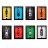 1:32 911 LP780 VEYRON Camaro AE86 Lykan M8 GT500 Photo Frame Hanging Painting Alloy Car Model 3D Stereoscopic Collection