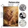 Lion Pearl Painting DIY Handmade Pearl Painting Art Highend Gift Home Decoration
