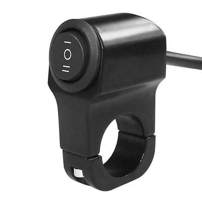 Motorcycle Switch Handle Switch Waterproof 12V 22mm for Headlight Fog