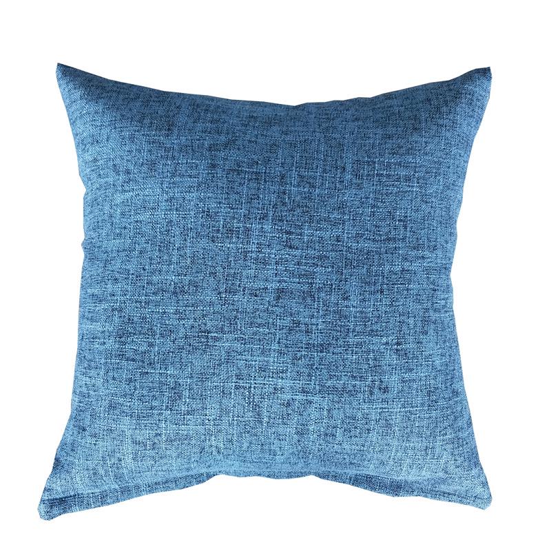 Custom Logo Linen-Style Throw Pillow Cover - Cotton Cushion Sofa Backrest, Personalized from Picture