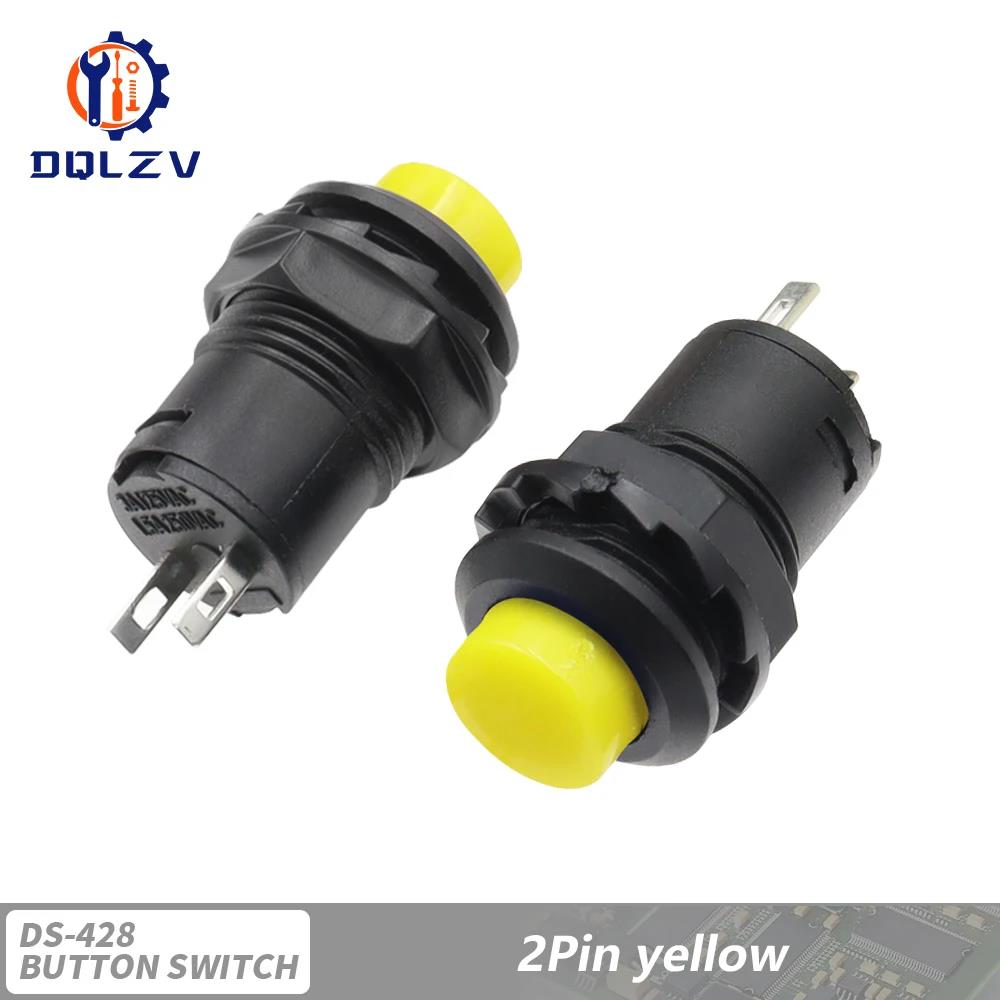 Selbsthaltende / Momentane Druckschalter DS228 DS428 12mm AUS - EIN Druckschalter 3A /125VAC 1.5A/250VAC DS-228 DS-428