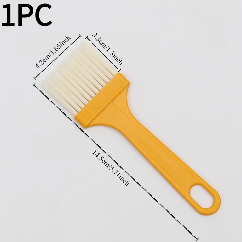 1PC plastic household food kitchen, barbecue sauces, pancakes, oil brush that does not shed lint, heat-resistant food baking soft bristle brush