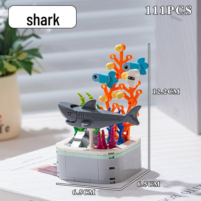 Compatible Lego Insect & Animal Building Blocks: Educational Flower Assembly Toy & Holiday Gift for Kids' Desktop Ornaments