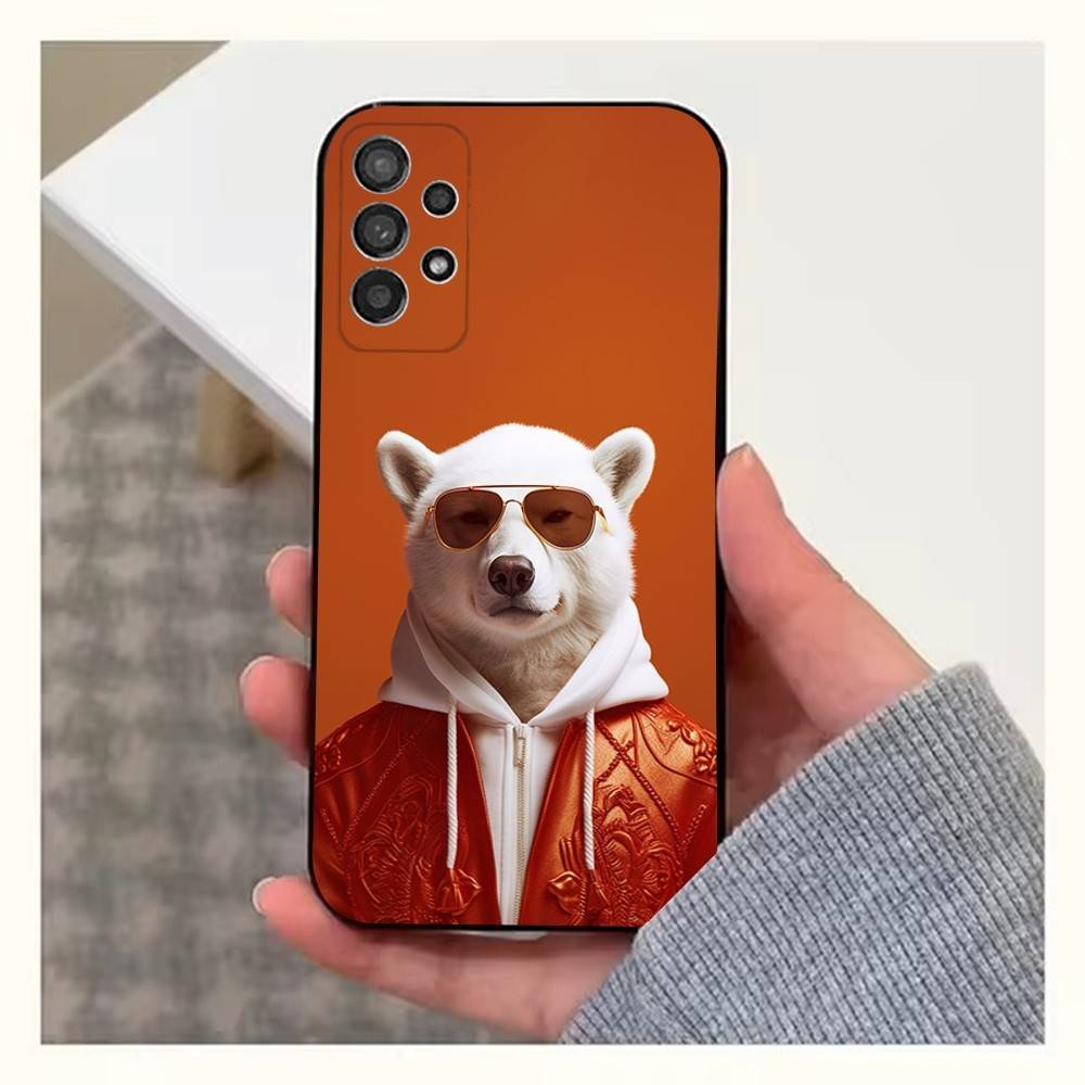 

Clothing Art Bear Case For Samsung S21,S9,S22,S25,S20,S10,Plus,Ultra,S24,S23,FE,Lite,Soft Silicone Black SamsungS20lite