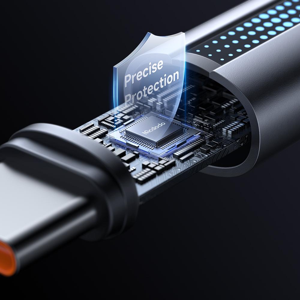 Mcdodo Usb-C Fast Charging Cable For Samsung Apple Usb Type C 100W 1M Led