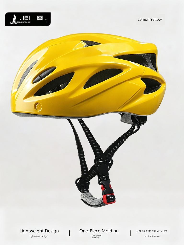 Phoenix Bicycle Riding Helmet with Goggles, One-Piece Riding Helmet, Men's and Women's Mountain Road Bike Safety Helmet