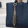 Portable Metal Net Lipstick Bag Mini Lipstick Cover Key Ring Mesh Bag Key Chain  for Gift