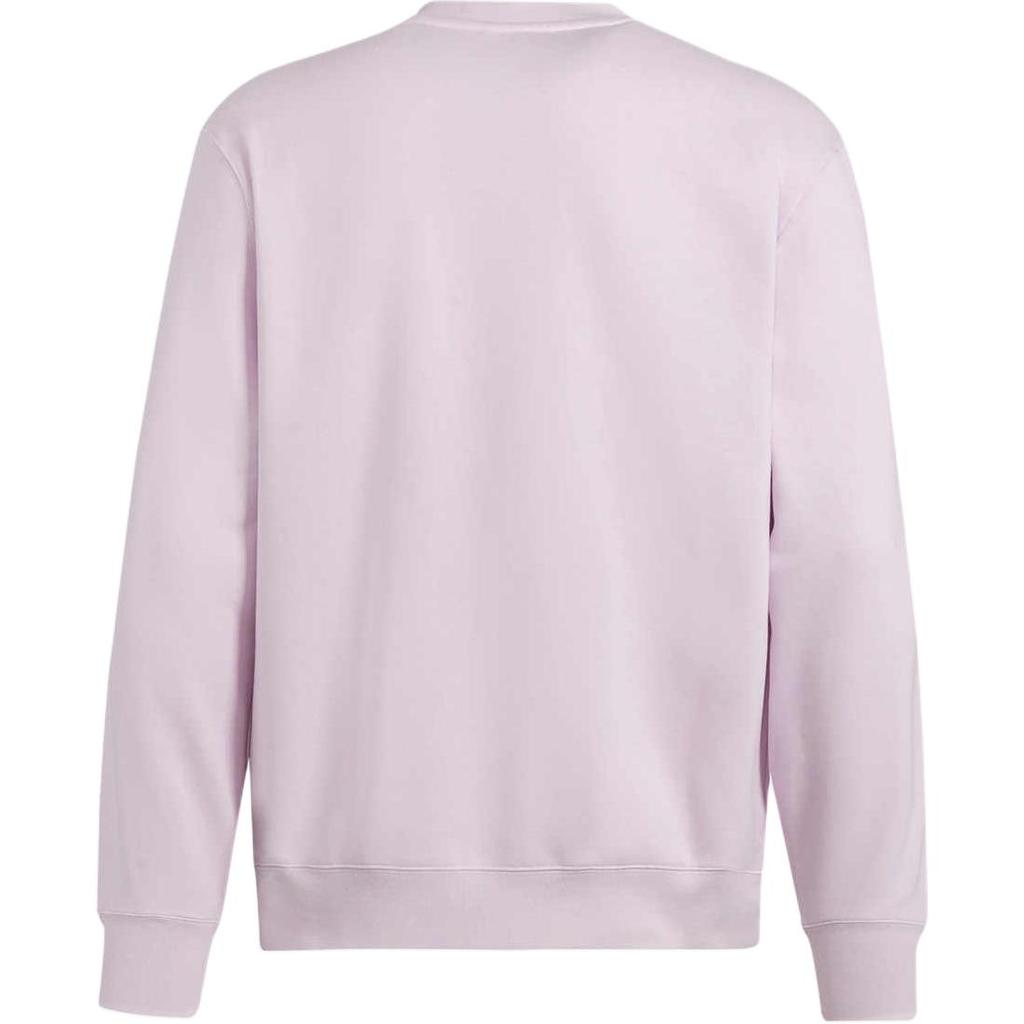 adidas Felpa con logo Trefoil a tinta unita girocollo da uomo Rosa IM1205