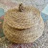 Multi-purpose Woven Straw Basket for Storage, Chicken Coop, and Steam Buns