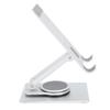 Phone Stand Silver Phone Holder 360 Degrees Rotation Foldable Aluminium Alloy Stable Support Phone Accessory for Tablets