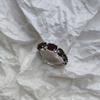 Серебряное кольцо с натуральным гранатом 2.925ct, вес изделия 2,94 гр (2181316)