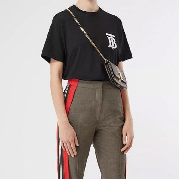 (WMNS) Burberry Monogram Motif Cotton Oversized In Black Women's 80174721