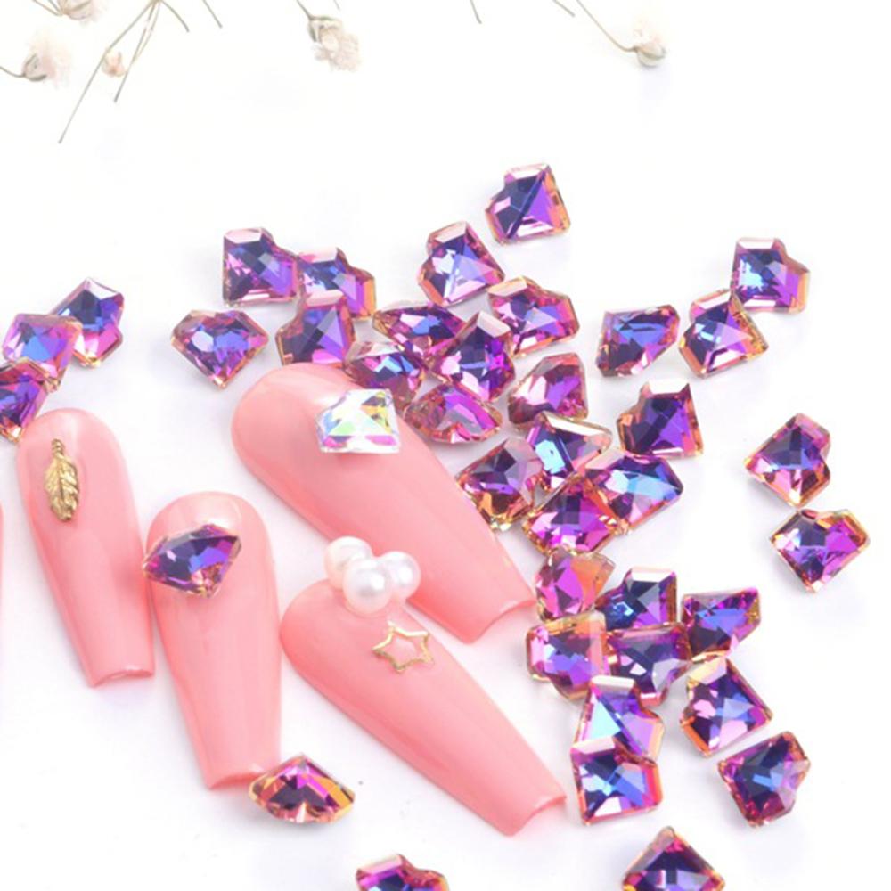 

Смешайте блестки AB Crystal Nail Art Стразы Украшения для ногтей DIY Украшения Сердце Бриллиантовые Украшения